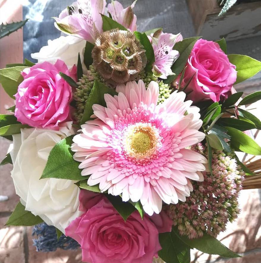 bouquet rose et blanc