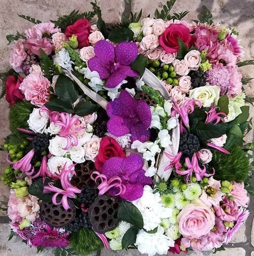 composition de fleurs